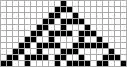 Exemple d'automate cellulaire unidimensionnel