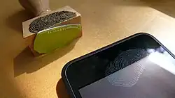Empreintes digitales de Wolfgang Schäuble.