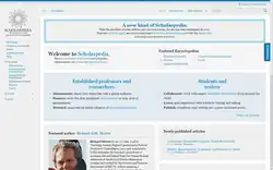 Description de l'image Scholarpedia main page.png.