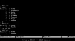 Description de l'image Screenshot of Dbase III Plus.png.