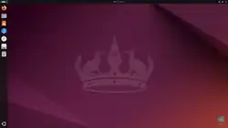 Bureau de la version 24.04 d'Ubuntu en anglais une fois l'installation terminée.