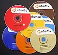 CD d’Ubuntu 8.04 LTS Hardy Heron.