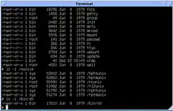 Description de l'image Version 7 UNIX SIMH PDP11 Kernels Shell.png.
