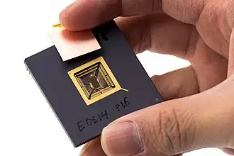 Prototype de processeur utilisant l'architecture RISC-V en janvier 2013.