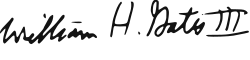 signature de Bill Gates