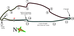 Tracé de la course