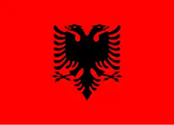 Description de l'image Flag of Albania.svg.
