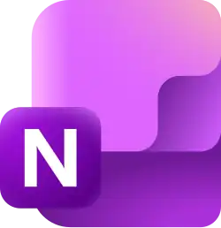 Description de l'image Microsoft OneNote Icon (2025 - present).svg.