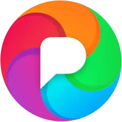 Description de l'image Pixelfed logo multicolor (September 2018).svg.