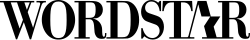 Description de l'image WordStar wordmark.svg.
