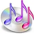 Logo d’iTunes 1(de janvier à octobre 2001).