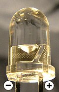 Gros-plan d'une diode électroluminescente.