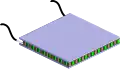 Schéma d'une cellule à effet Peltier.