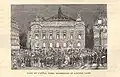 La Place de l'Opéra à Paris illuminée par l'électricité (1888).