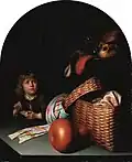 Gérard Dou, Nature morte avec un garçon soufflant des bulles de savon (1636), Tokyo