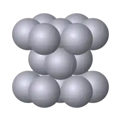 Hexagonale compacte.