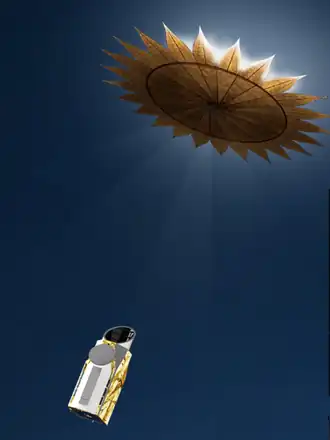 vue d'artiste du télescope spatial HaBex.