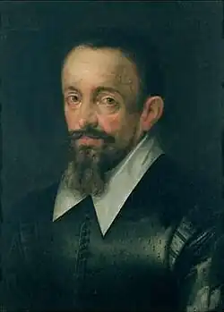 Portrait présumé de Kepler par Hans von Aachen (vers 1610).