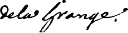 signature de Joseph-Louis Lagrange