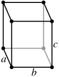 Structure cristalline orthorhombique