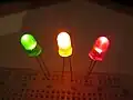 Quelques LED - lampes témoins.