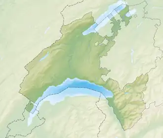 (Voir situation sur carte : canton de Vaud)