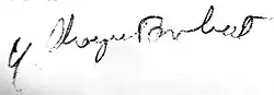 signature d'Yvonne Choquet-Bruhat