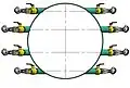Mesure de débit multicorde avec sondes à insertion.