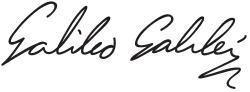 signature de Galilée